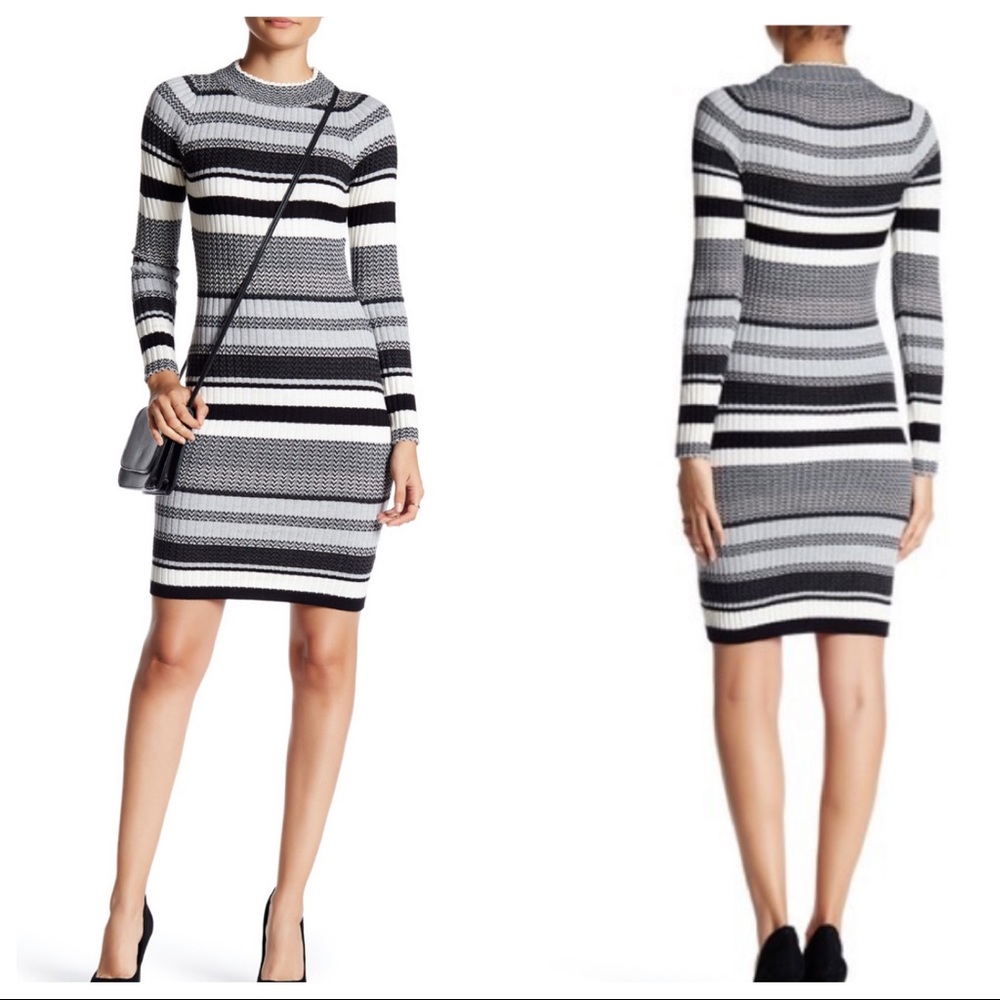 Romeo & Juliet Couture Stripe Sweater Dress